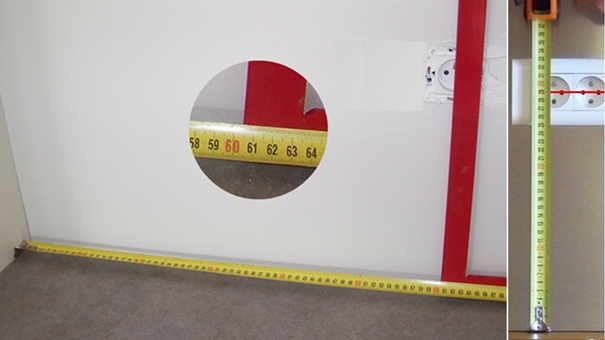 Prendre les dimensions des axes de prises.