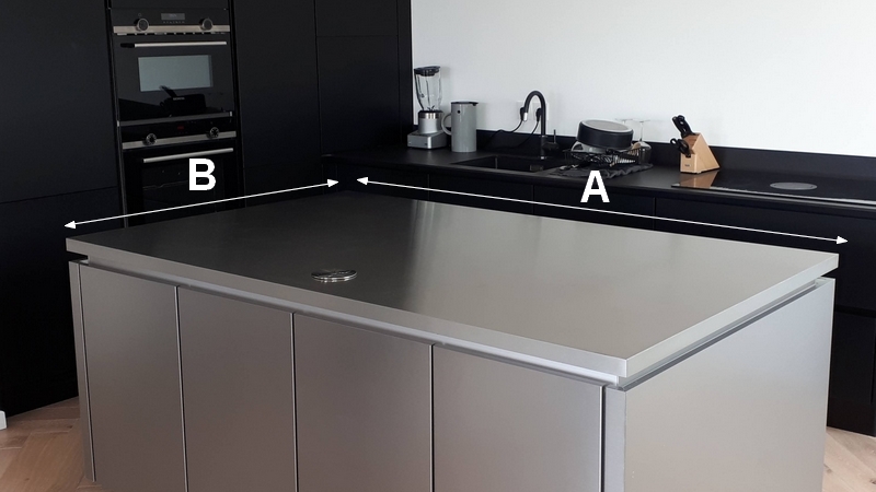 Plaque Inox Cuisine 40x30cm - Plan De Travail Professionnel - Anti-adhésive Et Hygiénique